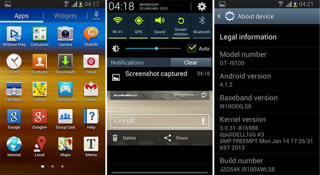 Android Jelly Bean pe Samsung Galaxy S2